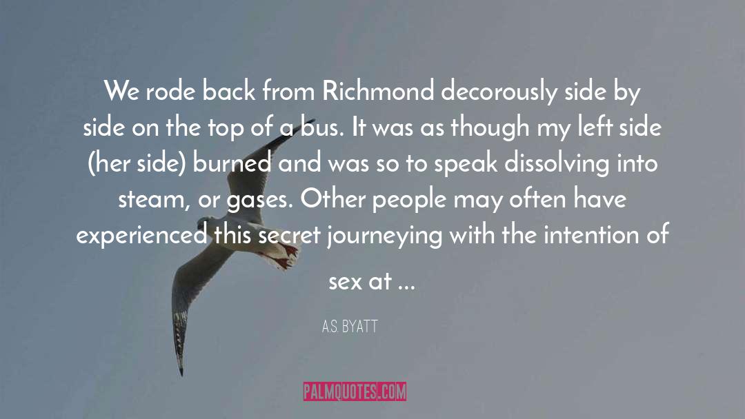 Journeying quotes by A.S. Byatt