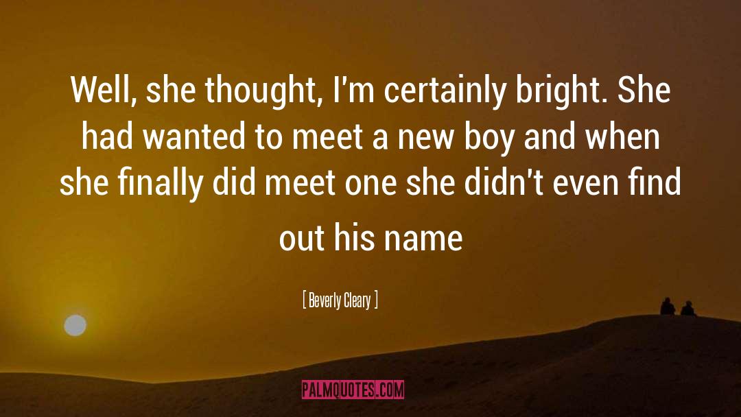 Joustra Name quotes by Beverly Cleary