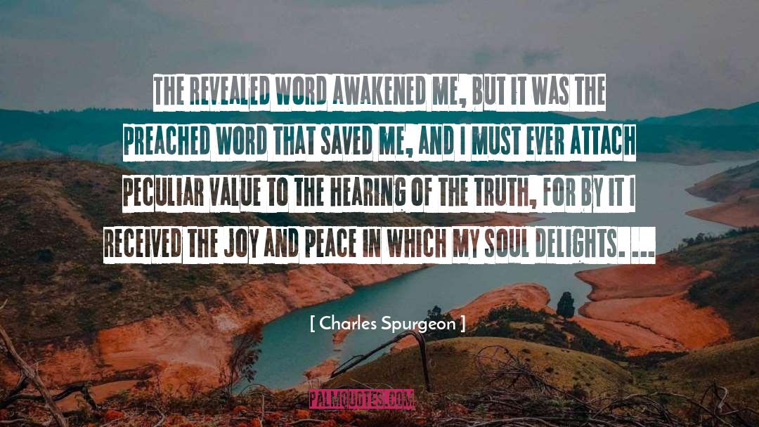 Joy And Peace quotes by Charles Spurgeon