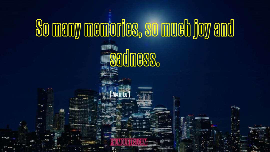 Joy And Sadness quotes by Marie Lu