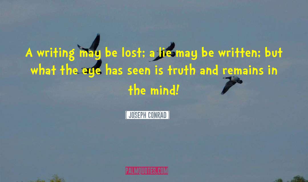Joy And Truth quotes by Joseph Conrad