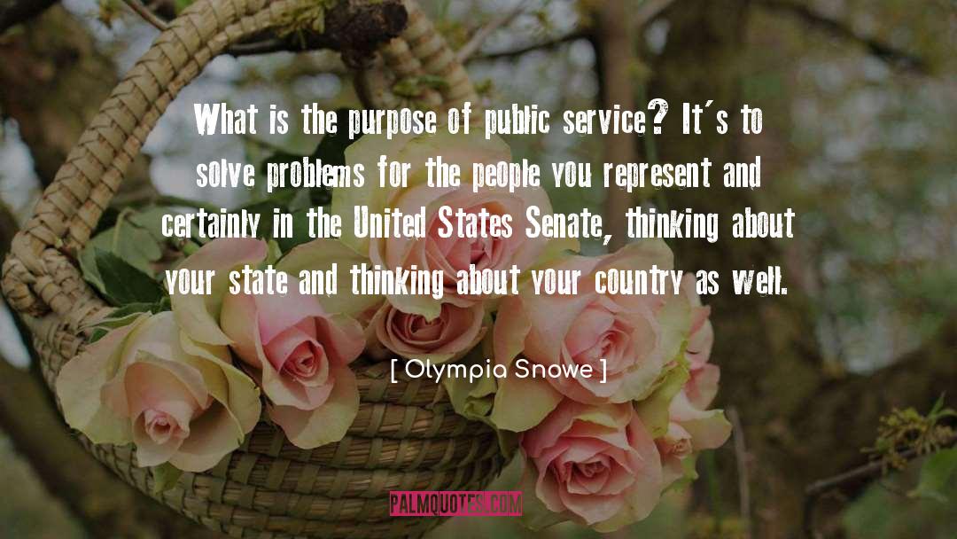 Joy In Service quotes by Olympia Snowe