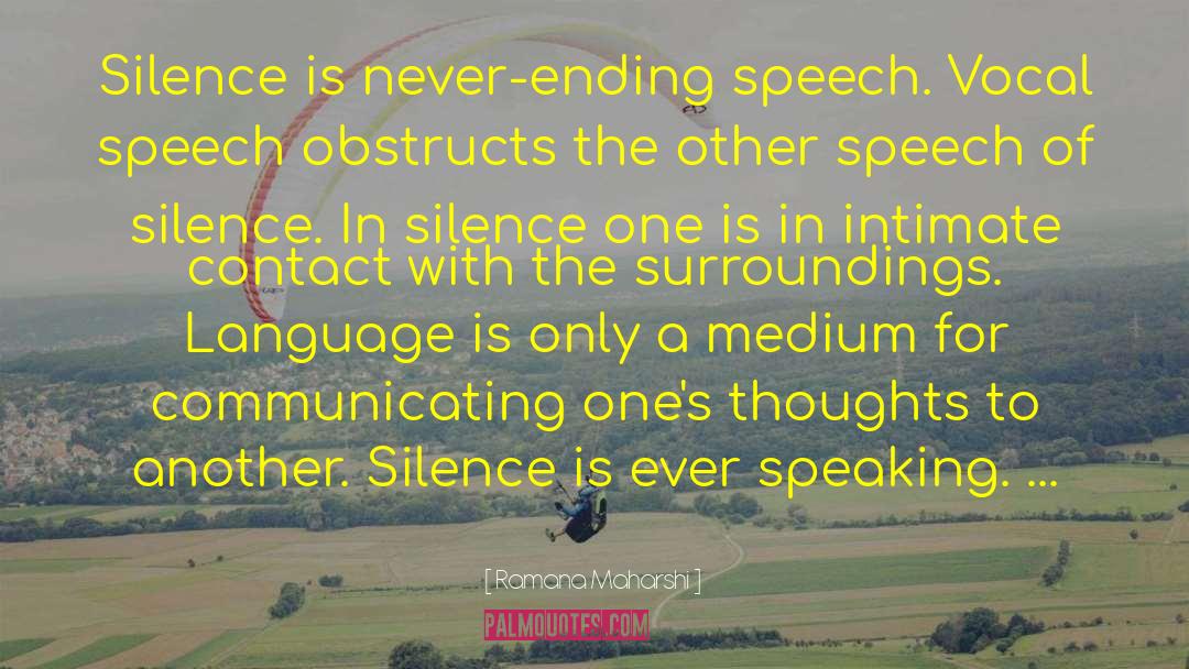 Joy In Silence quotes by Ramana Maharshi