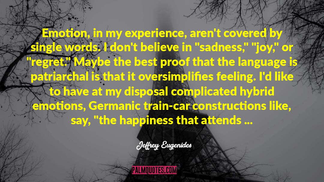 Joy In Suffering quotes by Jeffrey Eugenides