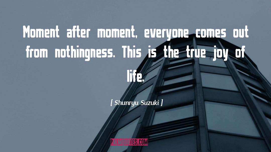 Joy Of Life quotes by Shunryu Suzuki