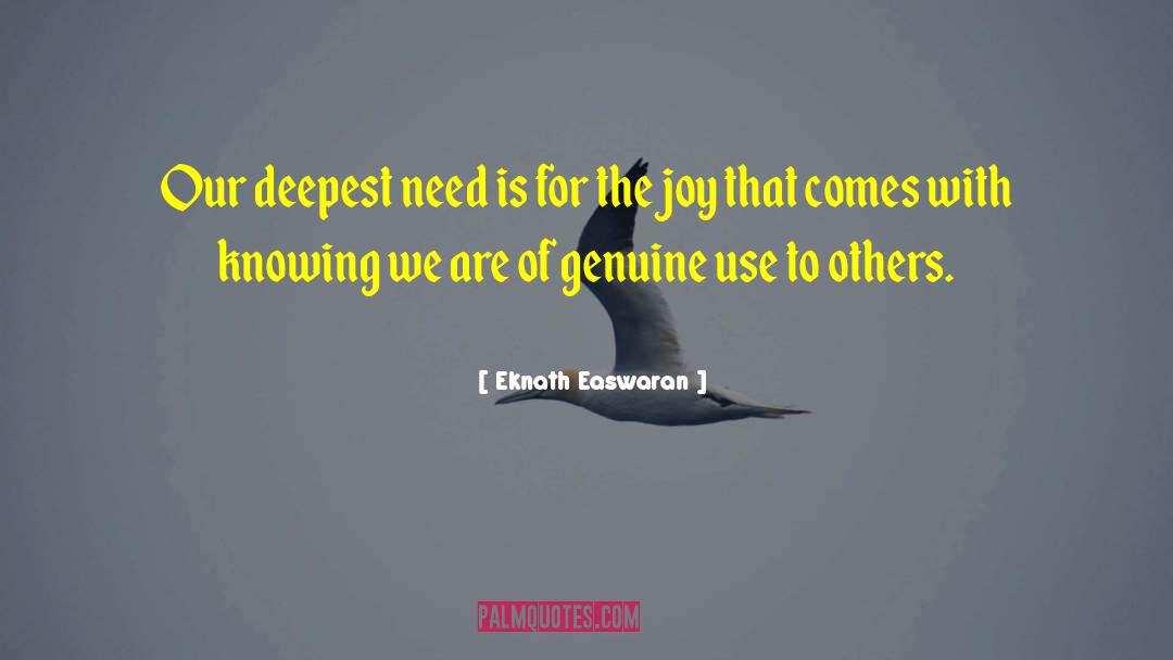 Joy Of Loving quotes by Eknath Easwaran