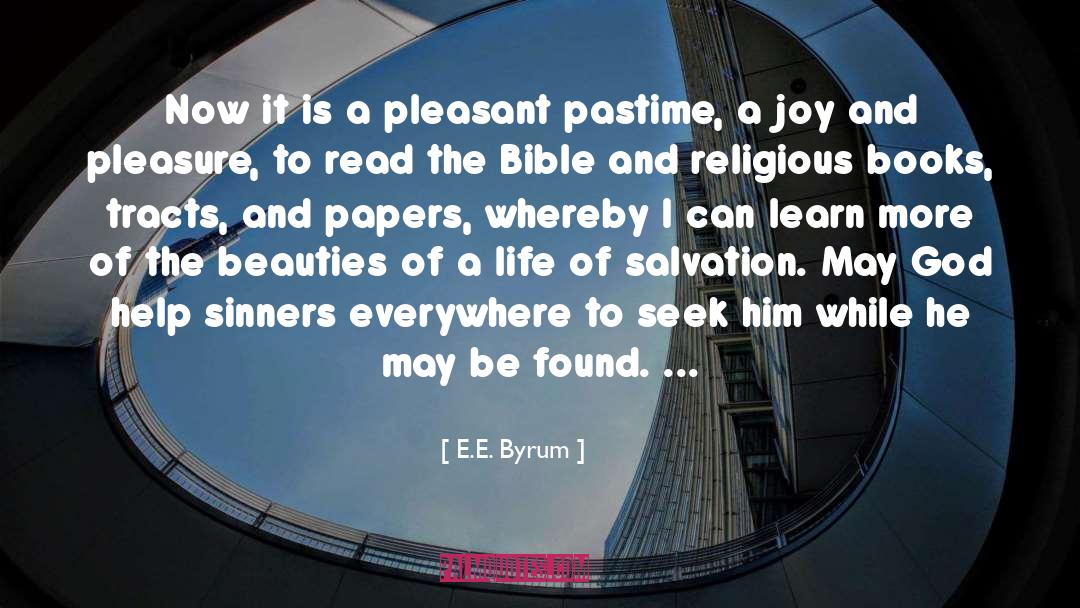 Joy To Ink quotes by E.E. Byrum