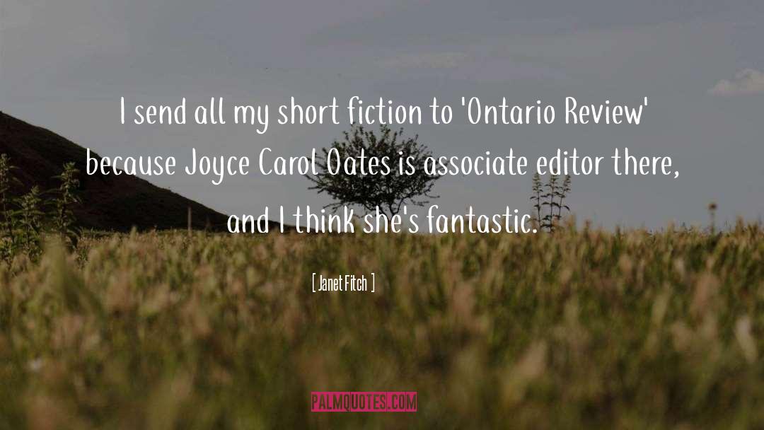 Joyce Carol Oates quotes by Janet Fitch