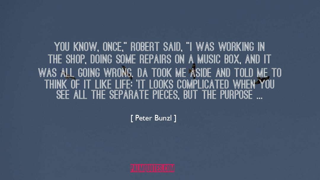 Joyful quotes by Peter Bunzl