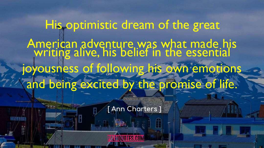 Joyousness quotes by Ann Charters