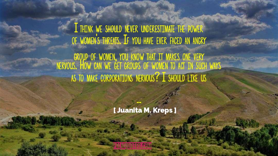 Juanita quotes by Juanita M. Kreps