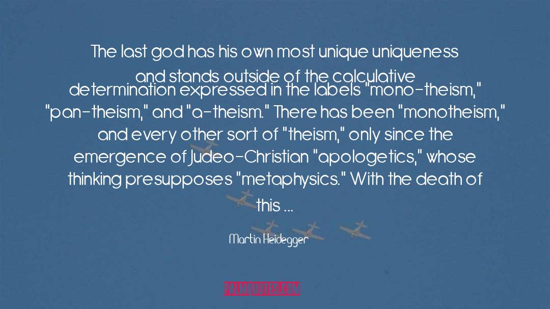 Judeo Christian quotes by Martin Heidegger