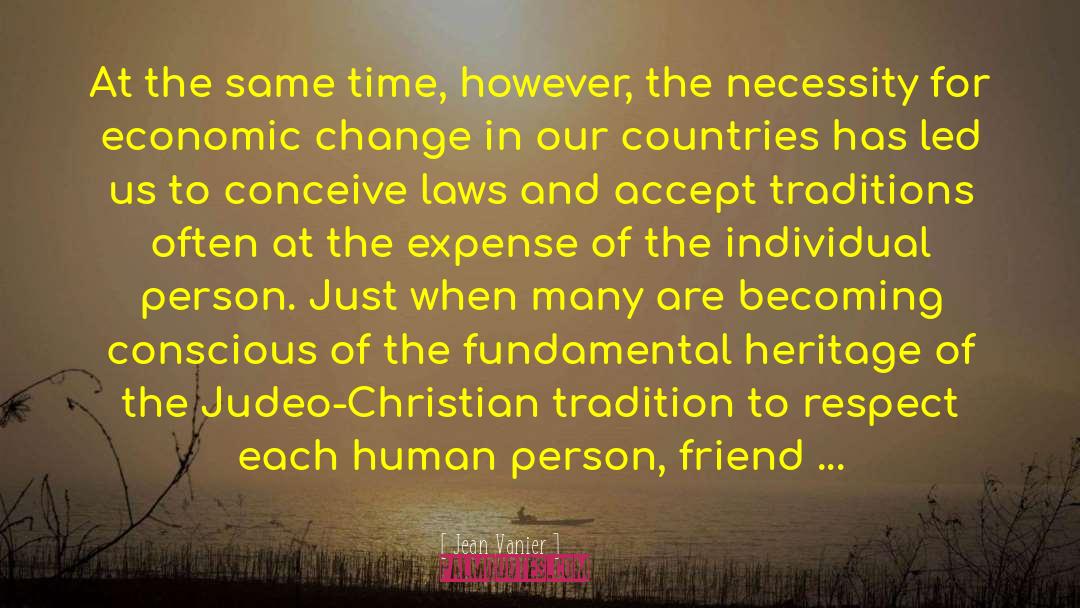 Judeo Christian Tradition quotes by Jean Vanier