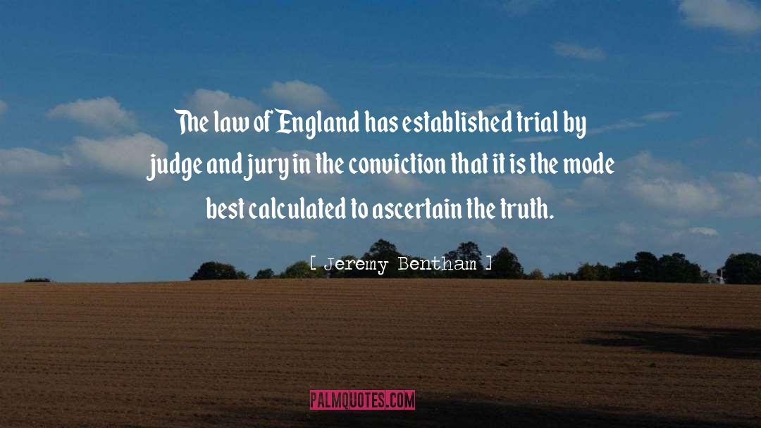 Judge And Jury quotes by Jeremy Bentham