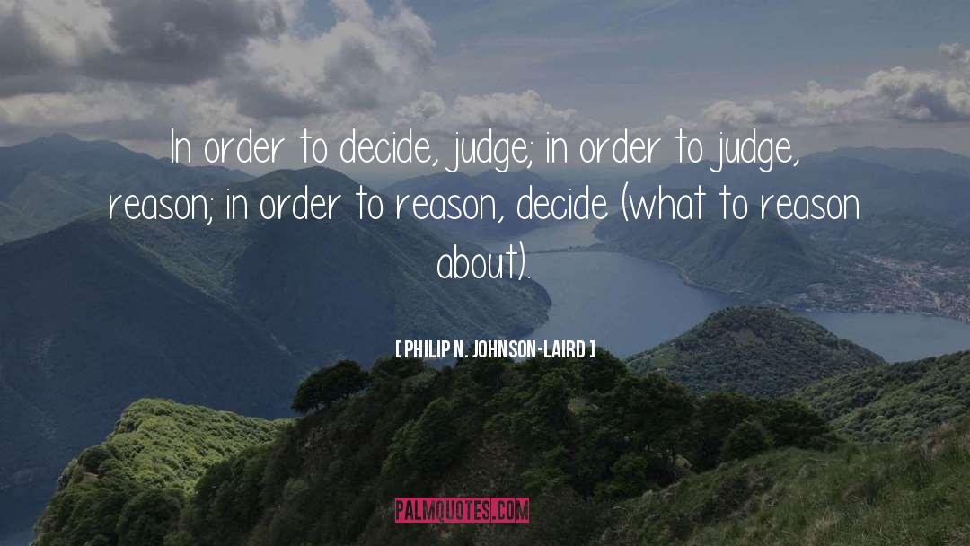 Judge Judy quotes by Philip N. Johnson-Laird