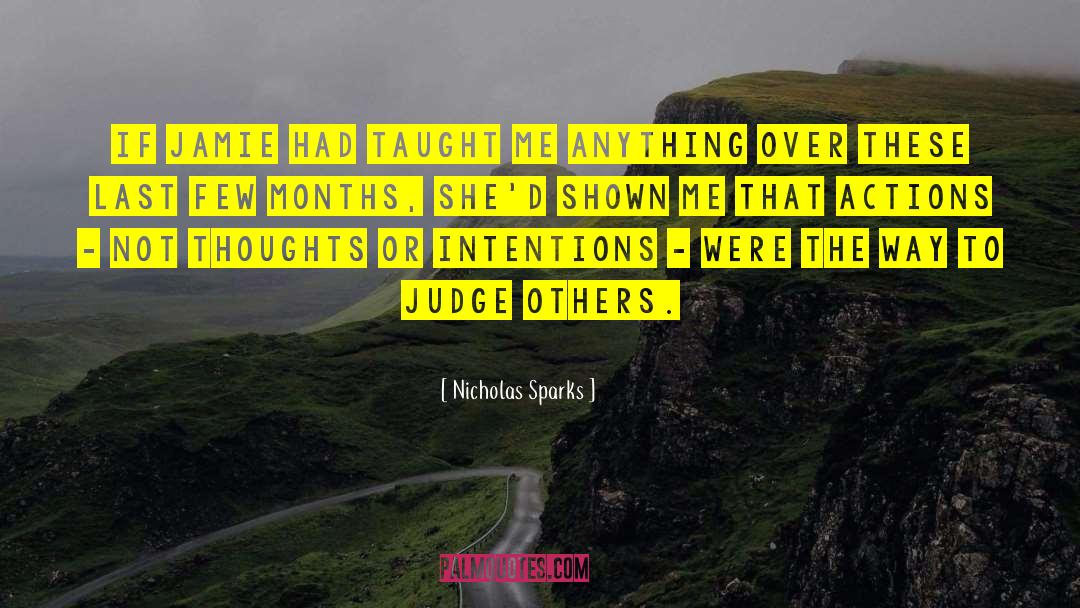 Judge Others quotes by Nicholas Sparks