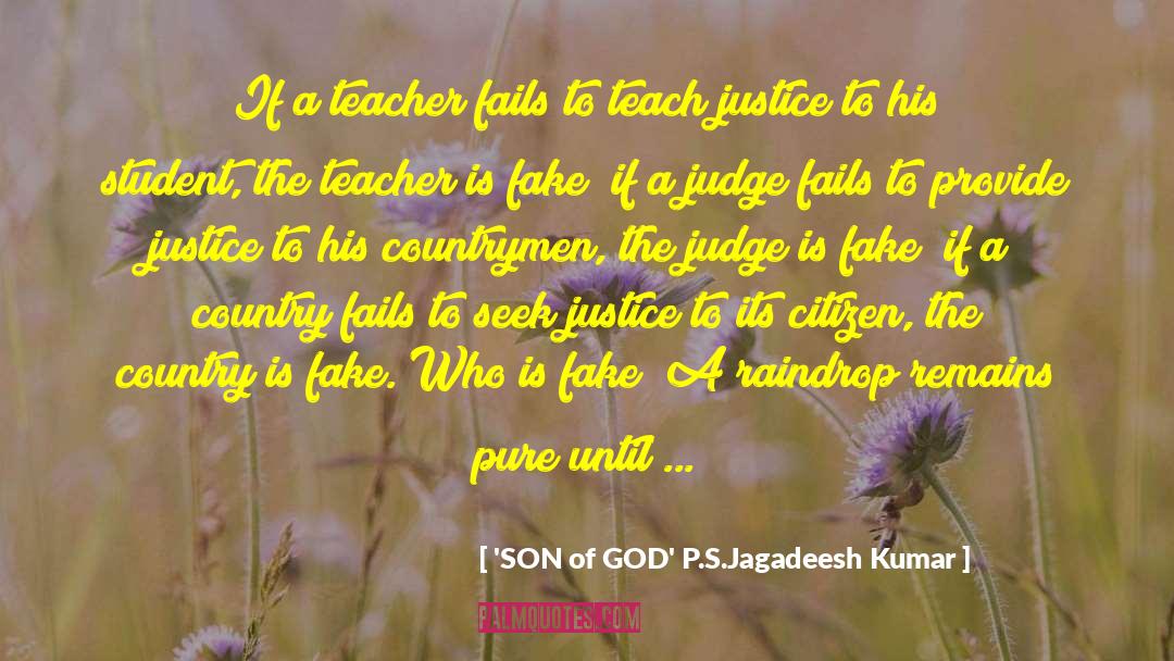 Judge Patel quotes by 'SON Of GOD' P.S.Jagadeesh Kumar