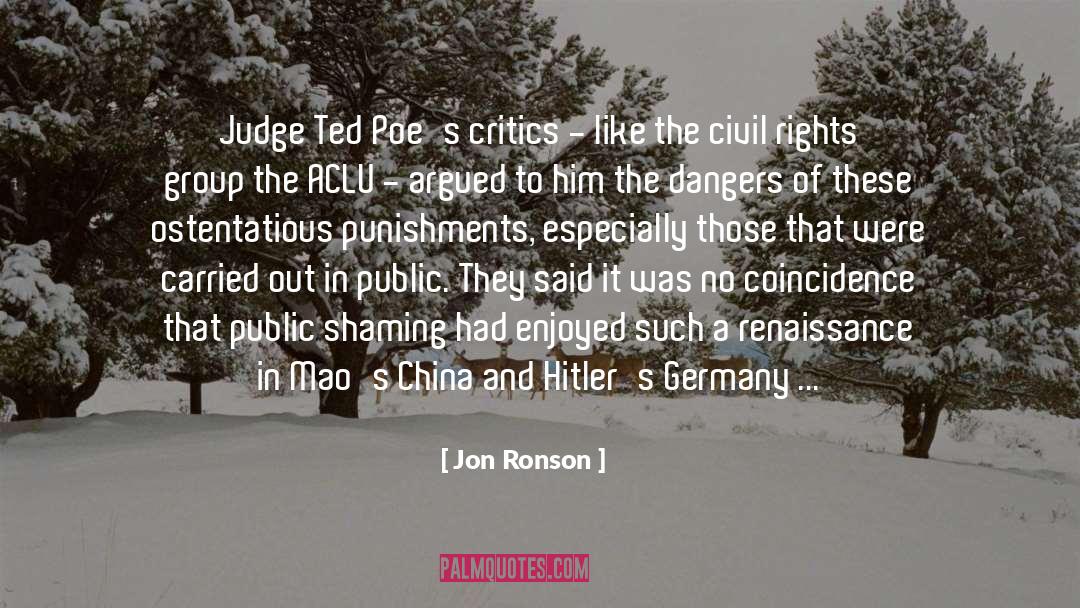 Judge Ted Farris quotes by Jon Ronson