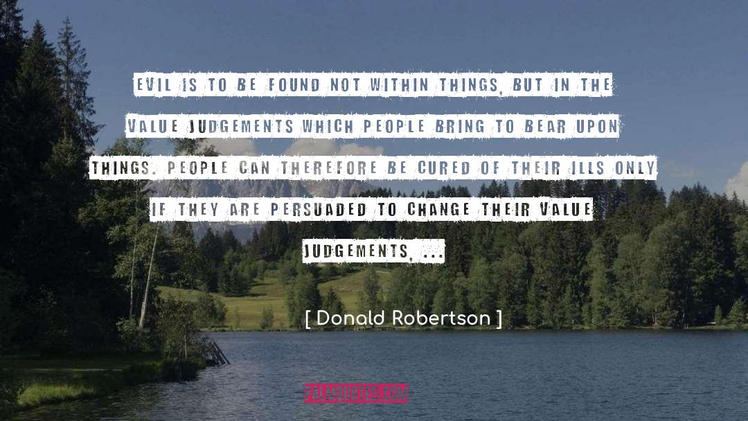 Judgements quotes by Donald Robertson