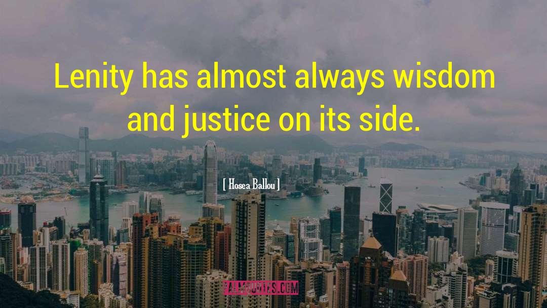 Judges And Justice quotes by Hosea Ballou