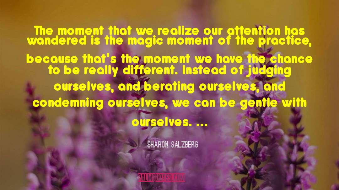 Judging Ourselves quotes by Sharon Salzberg