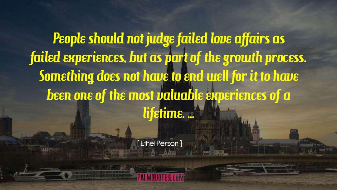 Judging People quotes by Ethel Person