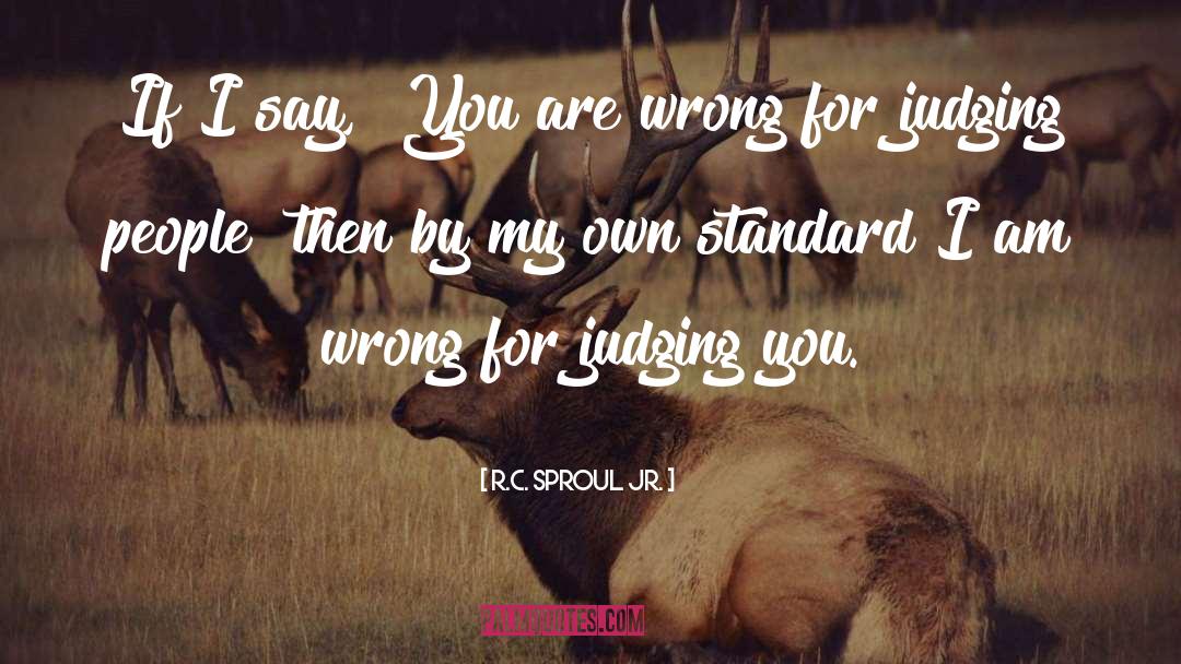 Judging People quotes by R.C. Sproul Jr.