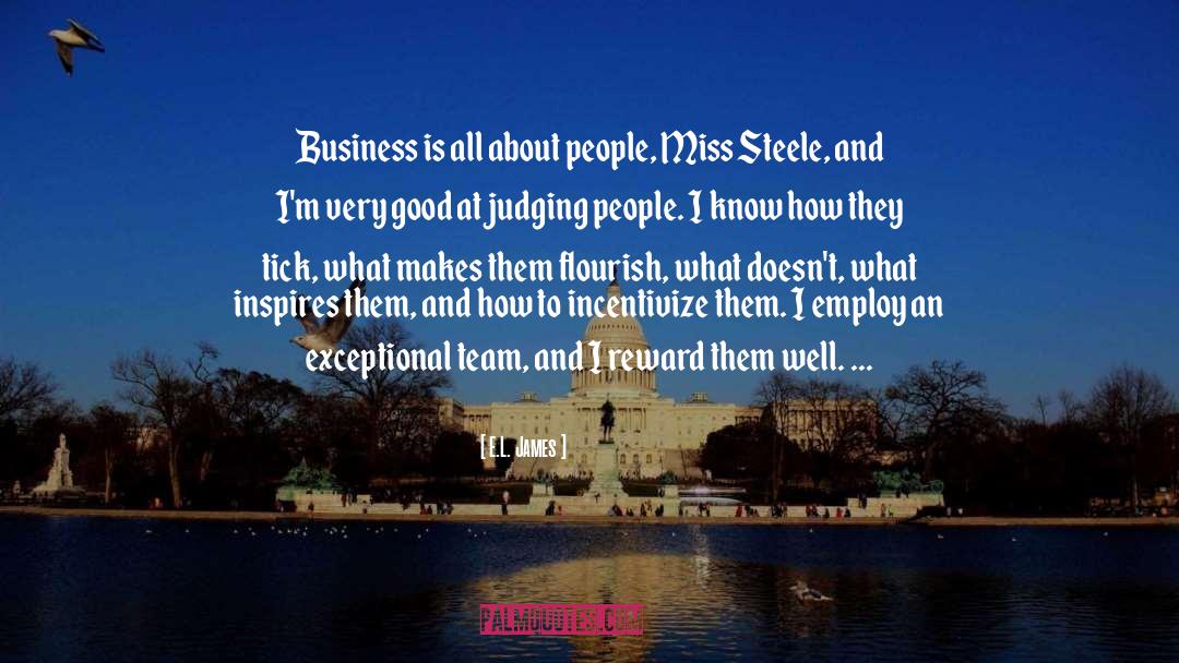 Judging People quotes by E.L. James