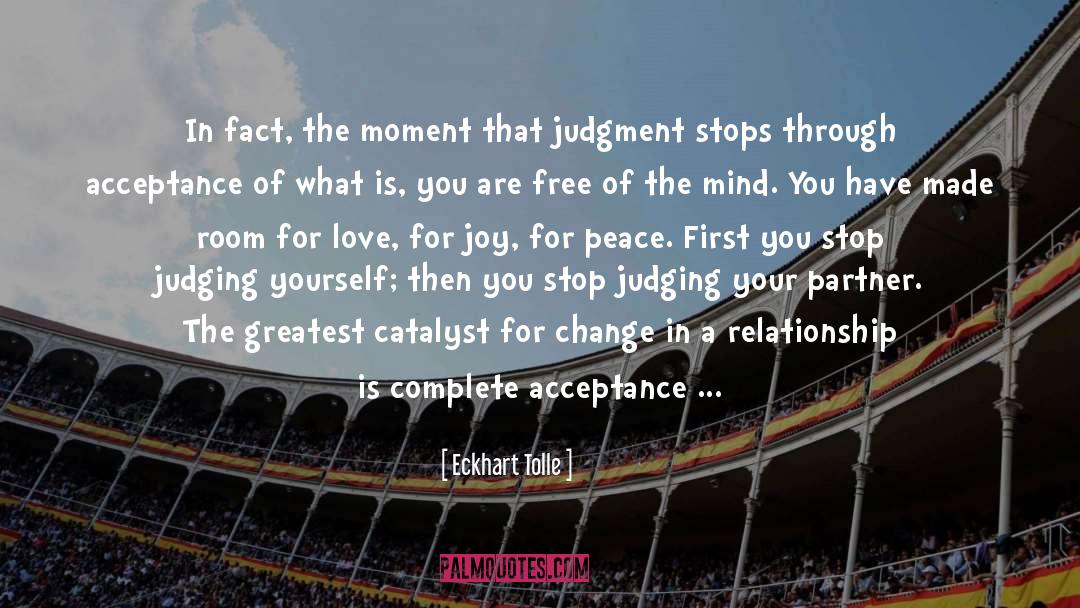 Judging Yourself quotes by Eckhart Tolle