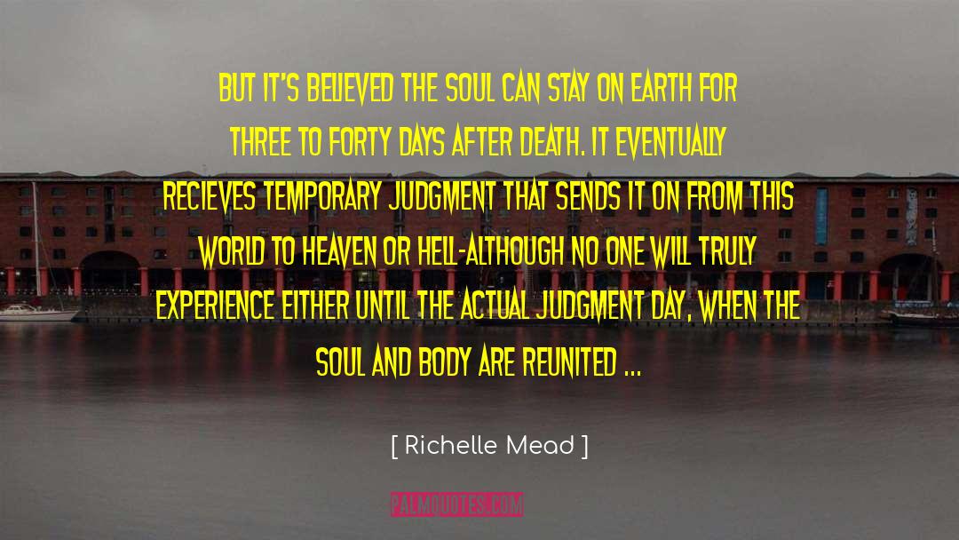 Judgment Day quotes by Richelle Mead