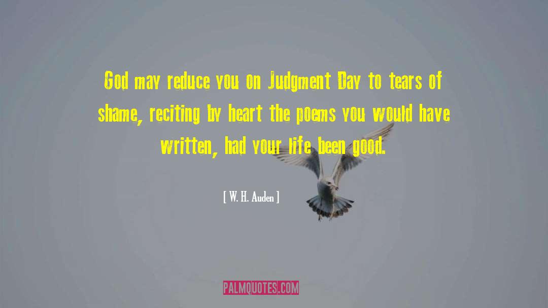 Judgment Day quotes by W. H. Auden
