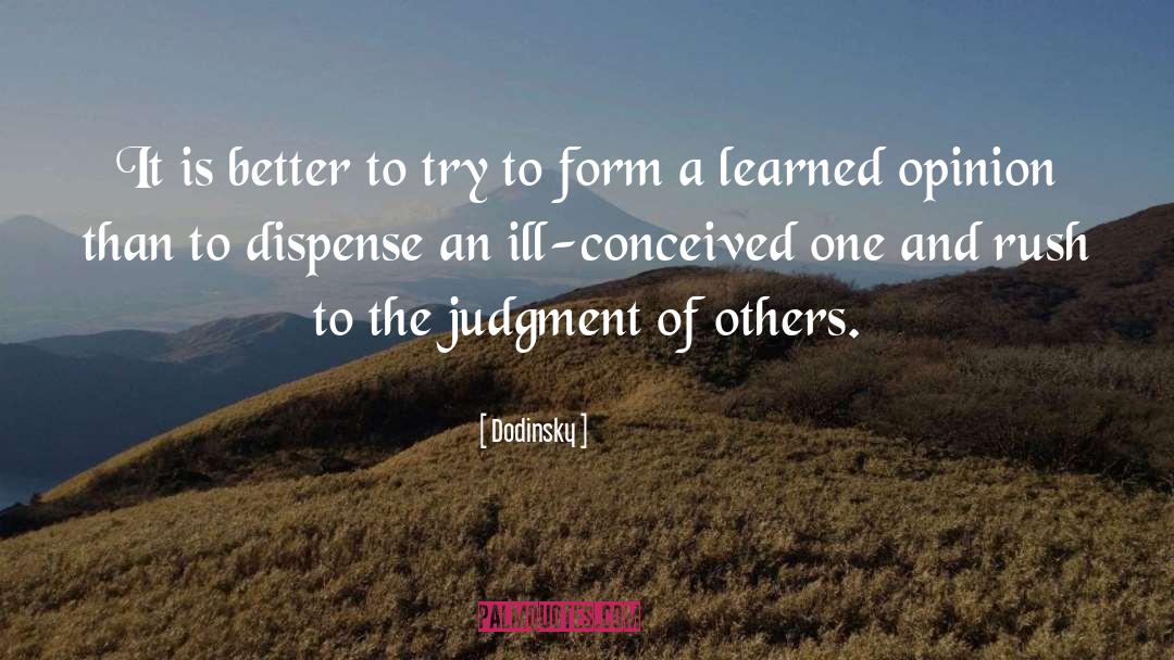 Judgment Of Others quotes by Dodinsky
