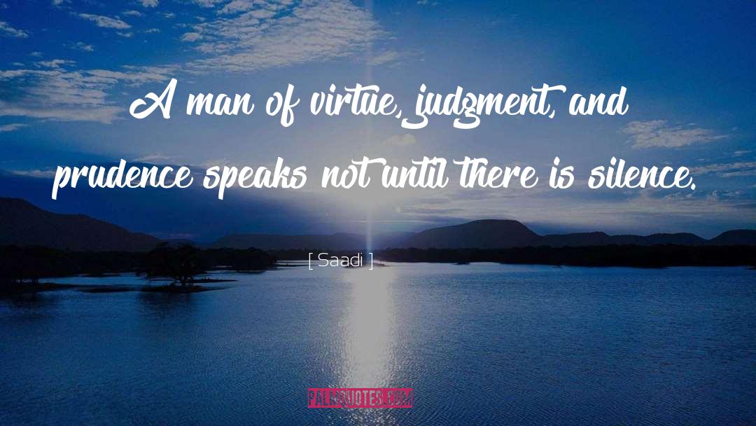 Judgment quotes by Saadi