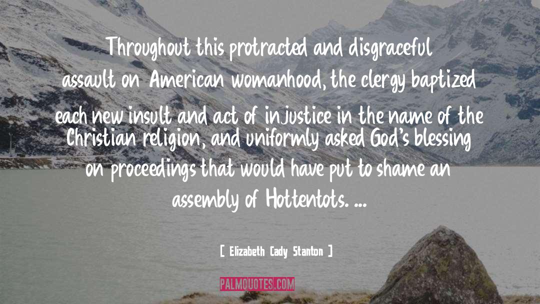 Judicial Injustice quotes by Elizabeth Cady Stanton