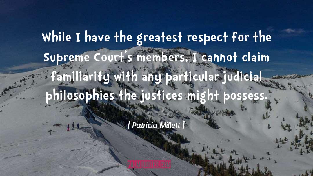 Judicial quotes by Patricia Millett