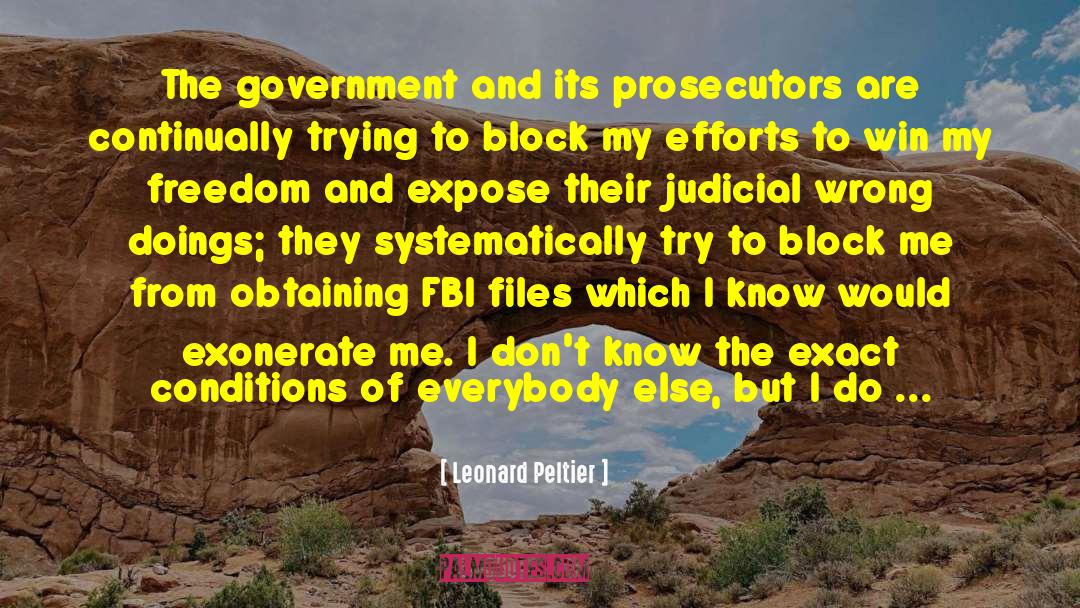 Judicial quotes by Leonard Peltier