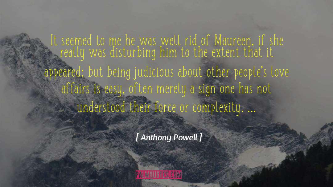 Judicious quotes by Anthony Powell