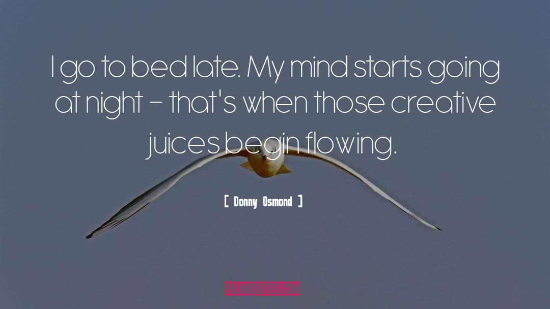 Juices quotes by Donny Osmond