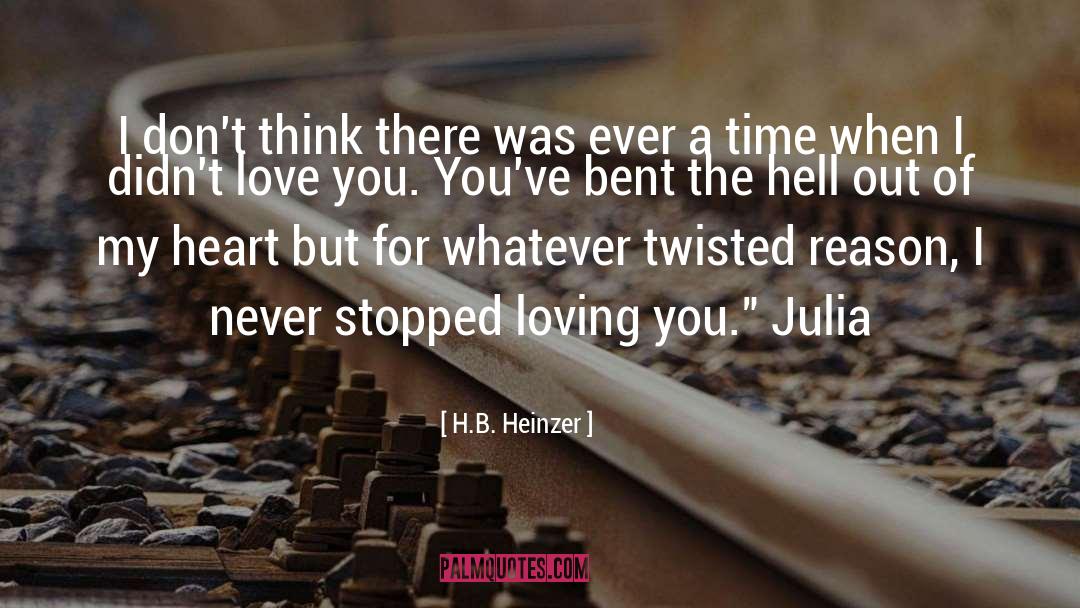 Julia Buchanan quotes by H.B. Heinzer