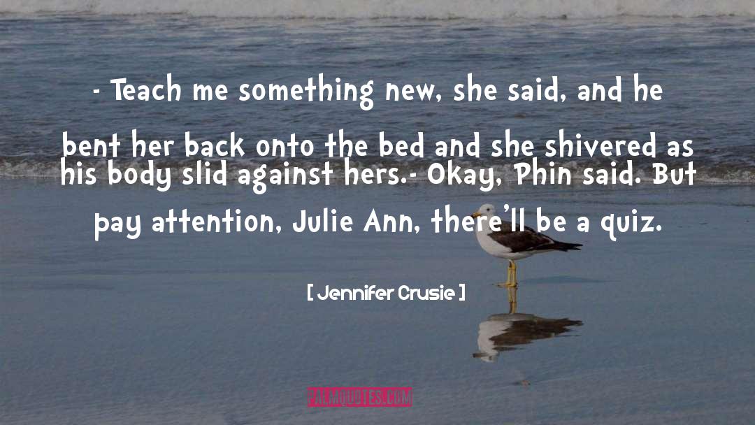 Julie Ann quotes by Jennifer Crusie