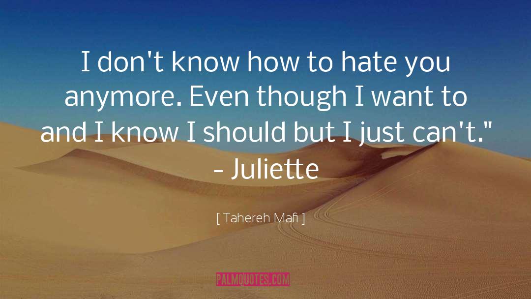 Juliette And Warner quotes by Tahereh Mafi