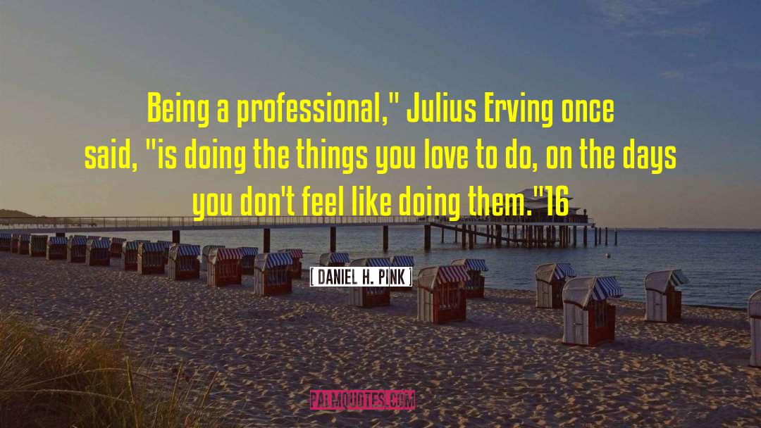 Julius Erving quotes by Daniel H. Pink