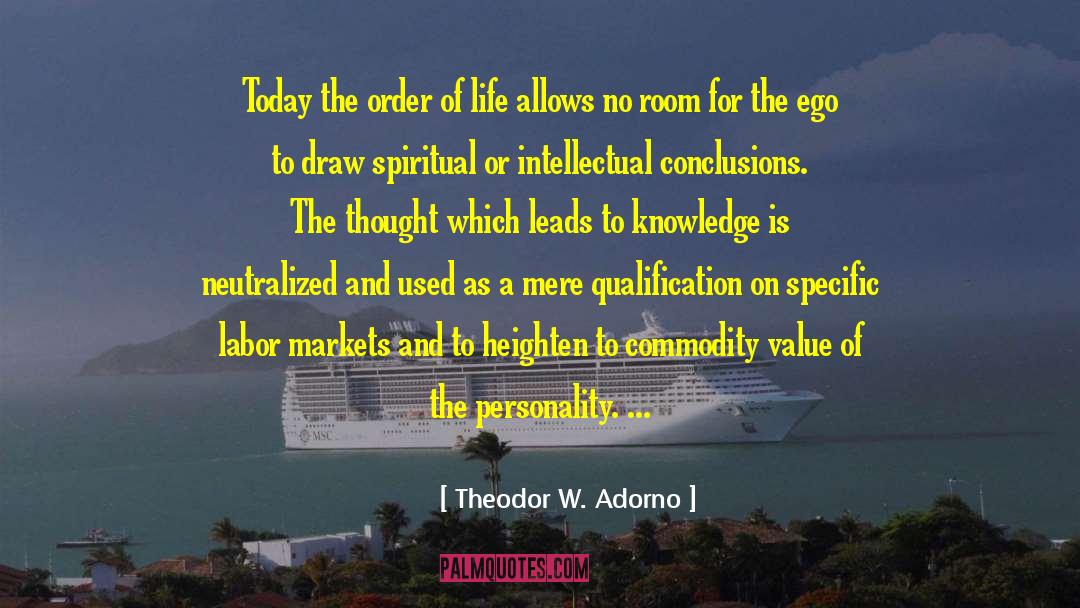 Jump To Conclusions quotes by Theodor W. Adorno