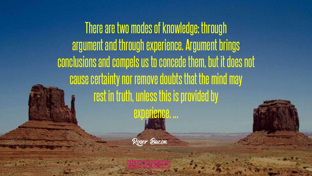 Jump To Conclusions quotes by Roger Bacon