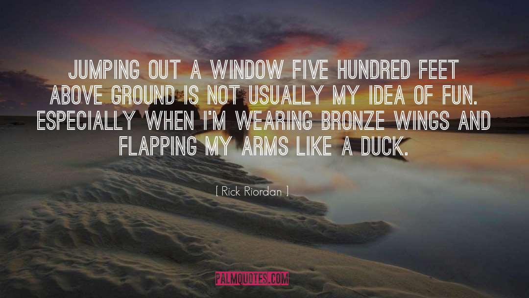 Jumping In quotes by Rick Riordan