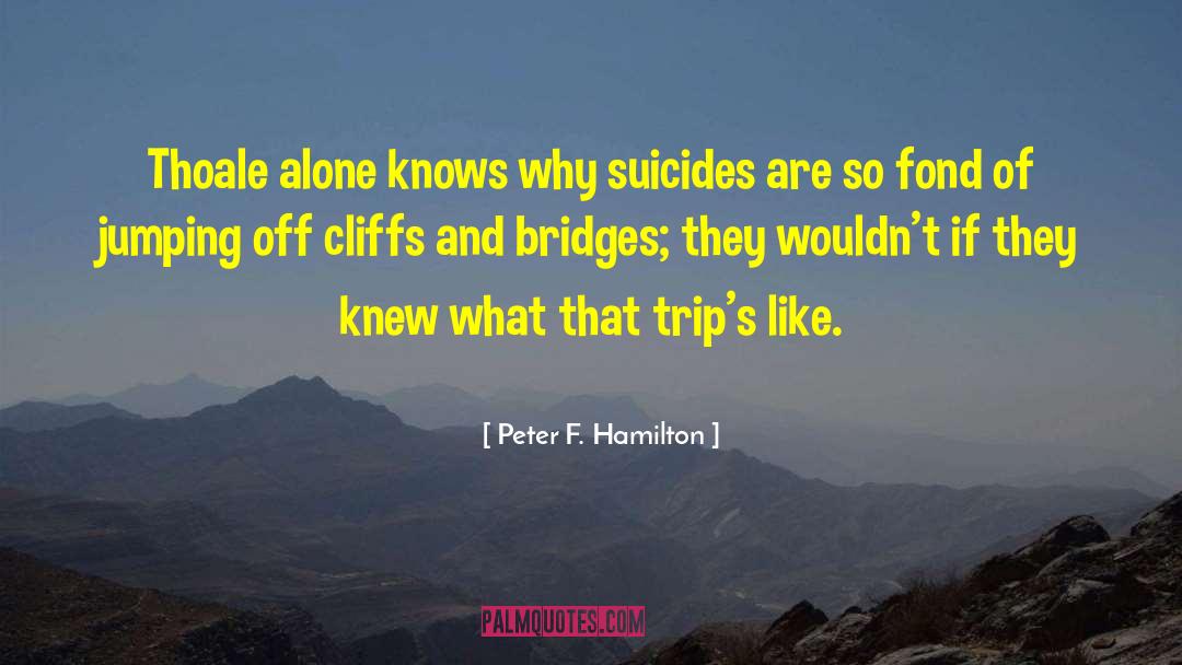 Jumping Off Cliffs quotes by Peter F. Hamilton