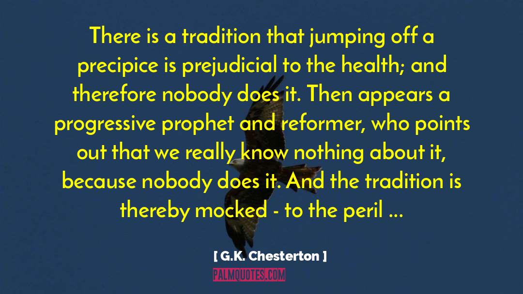 Jumping Off quotes by G.K. Chesterton