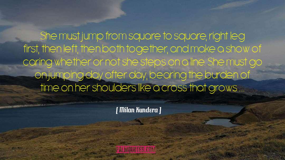 Jumping quotes by Milan Kundera