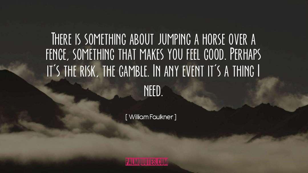 Jumping quotes by William Faulkner