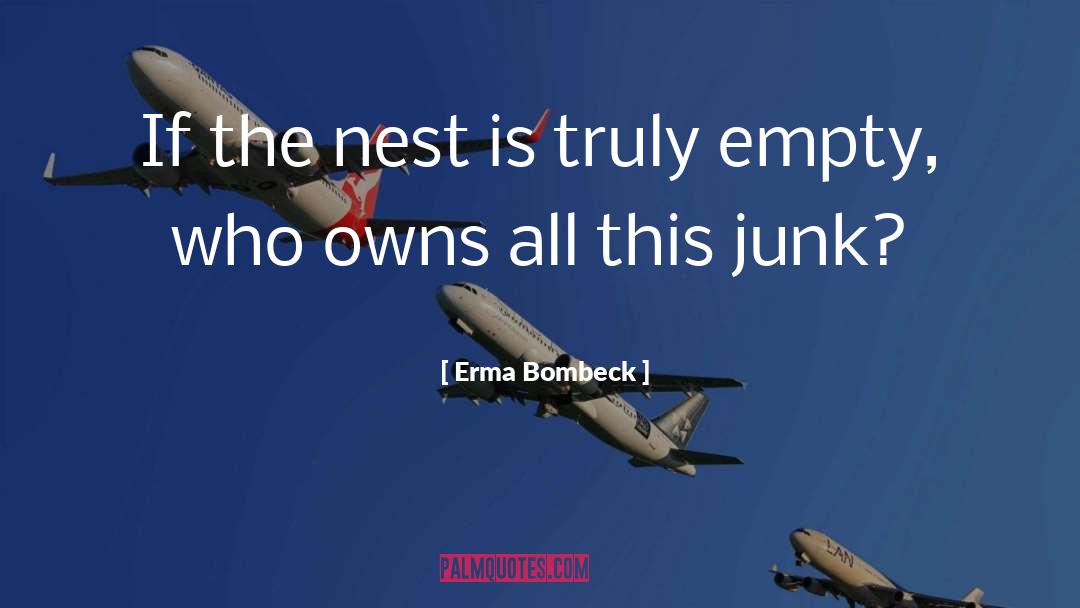 Junk quotes by Erma Bombeck